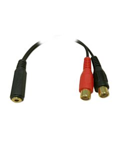 3.5MM TO RCA CABLE F/F 6FT