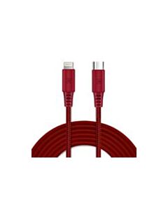 Braided USB-C To Lightning Cable - 2 Meter Red