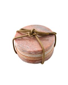 COASTERS PINK MARBLE S/4