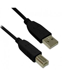 USB 2.0 AB Cable M/M - BK, 15ft