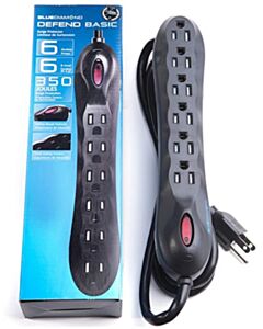 DEFEND BASIC 6 OUTLET SURGE PROTECTOR
