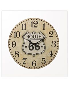 Laminated "Route 66" Wall Clock