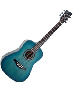 Jay Turser JTA52-SBL 1/2 Size Acoustic Guitar- Satin Burst Blue
