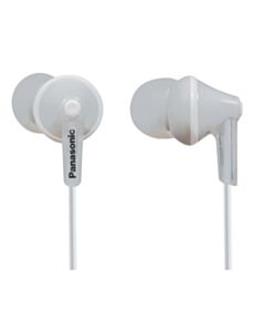 Panasonic Earbud ERGO FIT Noise Isolating, S/M/L Pads, w/ Smart Phone Mic, wh